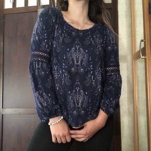 Navy blue ong sleeve